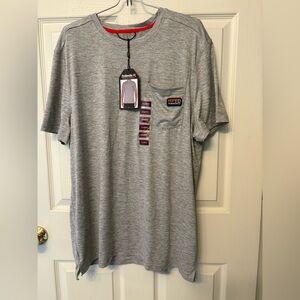 NWT Mens Avalanche Peached Jersey Pocket Tee T-shirt Shirt Gray XL